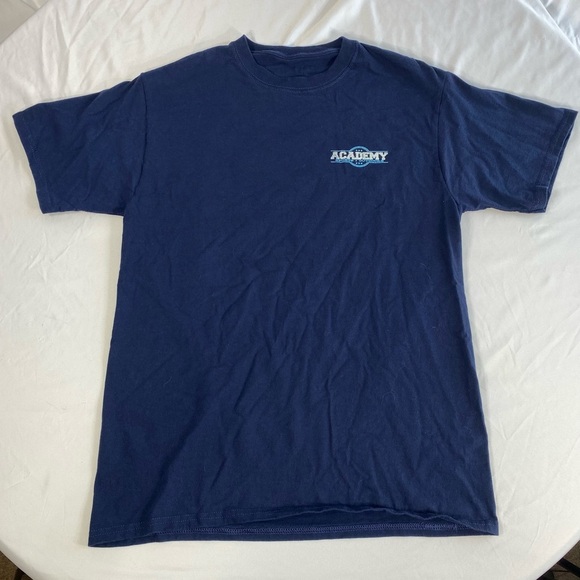 Academy Men’s Navy Blue Pointing Dog Tee - Picture 1 of 3